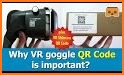 QR reader in VR related image