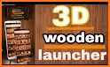 Wooden Touch Shelf Launcher Theme related image