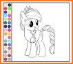 MLP coloring game for kids related image