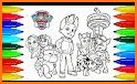 Paw Puppy On Patrol Coloring Pages related image