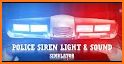 Police siren light & sound related image