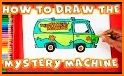 scooby coloring mystery related image