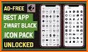 Black Yellow - Icon Pack related image