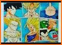 How to draw and color by number Dragon ball manga related image