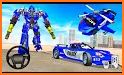 Flying Police Robot Car Games: Robot Bike Games related image