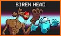 Siren Head Among Us Mod Monster Skin Imposter Role related image