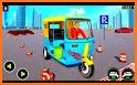 Modern Tuk Tuk Auto Rickshaw: City Driving related image