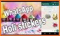 Animated Holi Stickers for WhatsApp related image