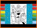 Scoob dog coloring book related image