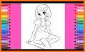 Anime Coloring Book related image
