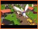 Flying Unicorn Taxi Driving: Horse Taxi Games related image