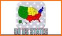 50 US States Map, Capitals & Flags - American Quiz related image