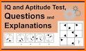 Aptitude test. Personality test games related image
