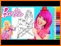 Coloring Book For Barbie Doll related image
