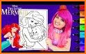 Ariel Coloring Pages related image