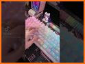 Pink Shiny Slime Keyboard Background related image