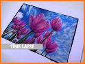 Beauty flowers Landscape Coloring By Number related image
