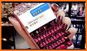 Pink Glossy Flower keyboard Theme related image