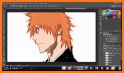 Anime Manga Coloring Pages with Animated Effects related image