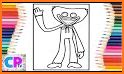 Poppy Coloring: huggy wuggy related image