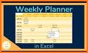 Daily Schedule - easy timetable, simple planner related image
