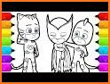 Pj Heroes Coloring Masks related image