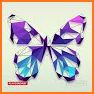 Butterfly No Poly Art - Polygon Puzzle By Number related image