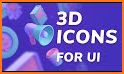 Dock Hexa 3D- Icon Pack related image