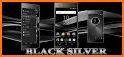 Black Silver Launcher Theme related image