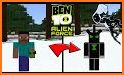 Mod Ben Alien 10 For Minecraft PE Addon Skins 2021 related image