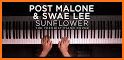 Post Malone Swae Lee Sunflower Piano Black Tiles related image