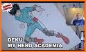 Anime Pixel Art - Hero Academia Coloring Game related image