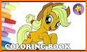 Applejack Coloring Game related image