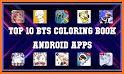 BTS Pixel Art Free Color By Number Coloring Book related image