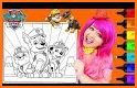 paww coloring puppy patroll game related image