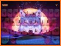 Neon Night Forest Wolf Keyboard Theme related image