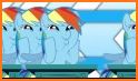 Rainbow Dash Running Out The Street related image