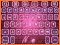 Neon Pink Butterfly Keyboard related image