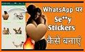 Naughty Emoji Dirty Adult Sticker for WhatsApp related image