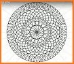 Mandala coloring games - Coloring book for adults related image
