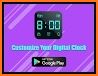 Digital night clock: Black wallpapers HD related image
