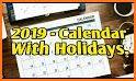 সরকারি ছুটির ক্যালেন্ডার ২০১৯ - Holidays Calendar related image