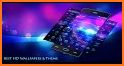 3D  Crystal Neon Hearts Keyboard Theme related image