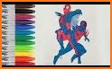 coloring book for Spider : Coloring woman 2020 related image
