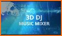 DJ mixer Music 3D related image