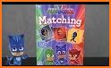 Pj memory game masks - memory match for kids related image