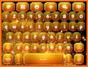 Gold Glitter Silk Keyboard Theme related image