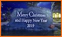 Merry Christmas Greeting and Happy New Year 2019 related image