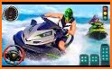 Jet Ski Boat Racing stunts: Top Speed boat Games related image