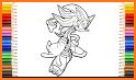 Coloring Book For Sonic: Coloring Shadow's Page related image